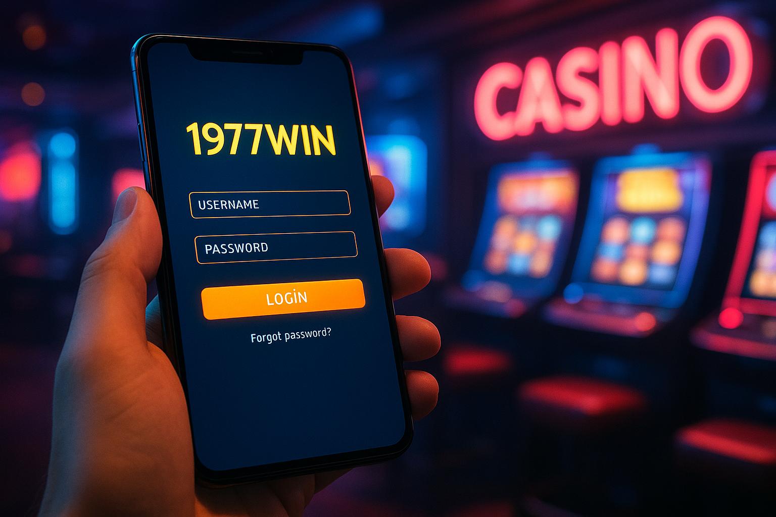 Login no Cassino 1977WIN