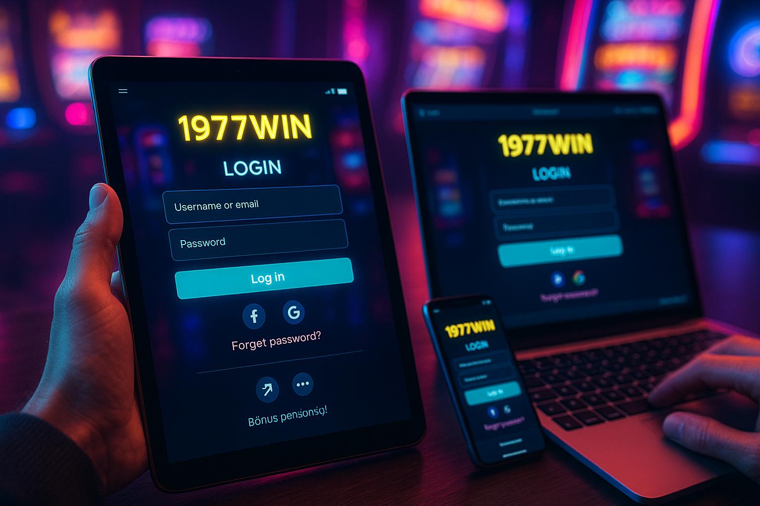 Registro na 1977WIN Garante Acesso a uma Vasta Seleção de jogo