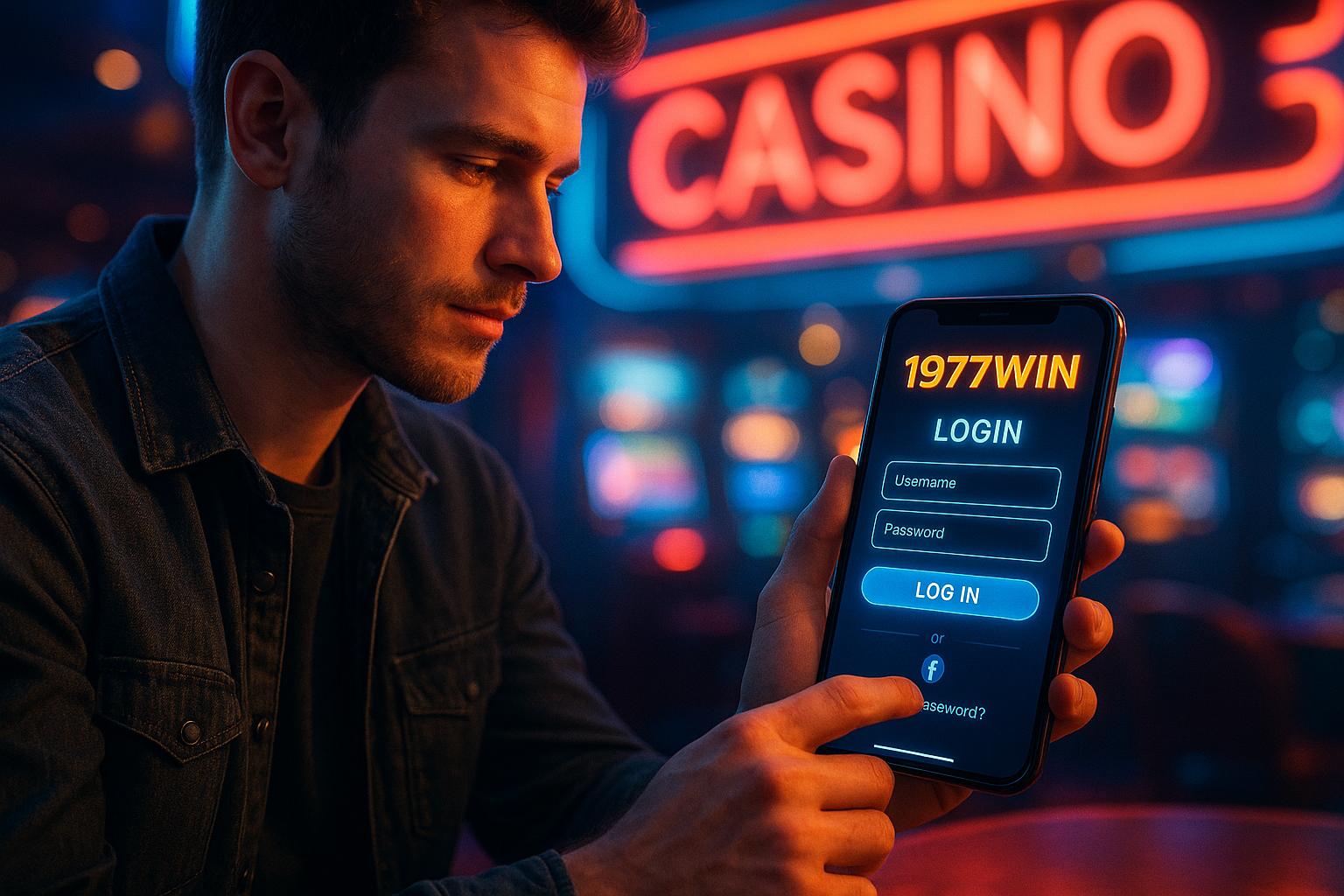 Criar uma nova Conta no plataforma 1977WIN